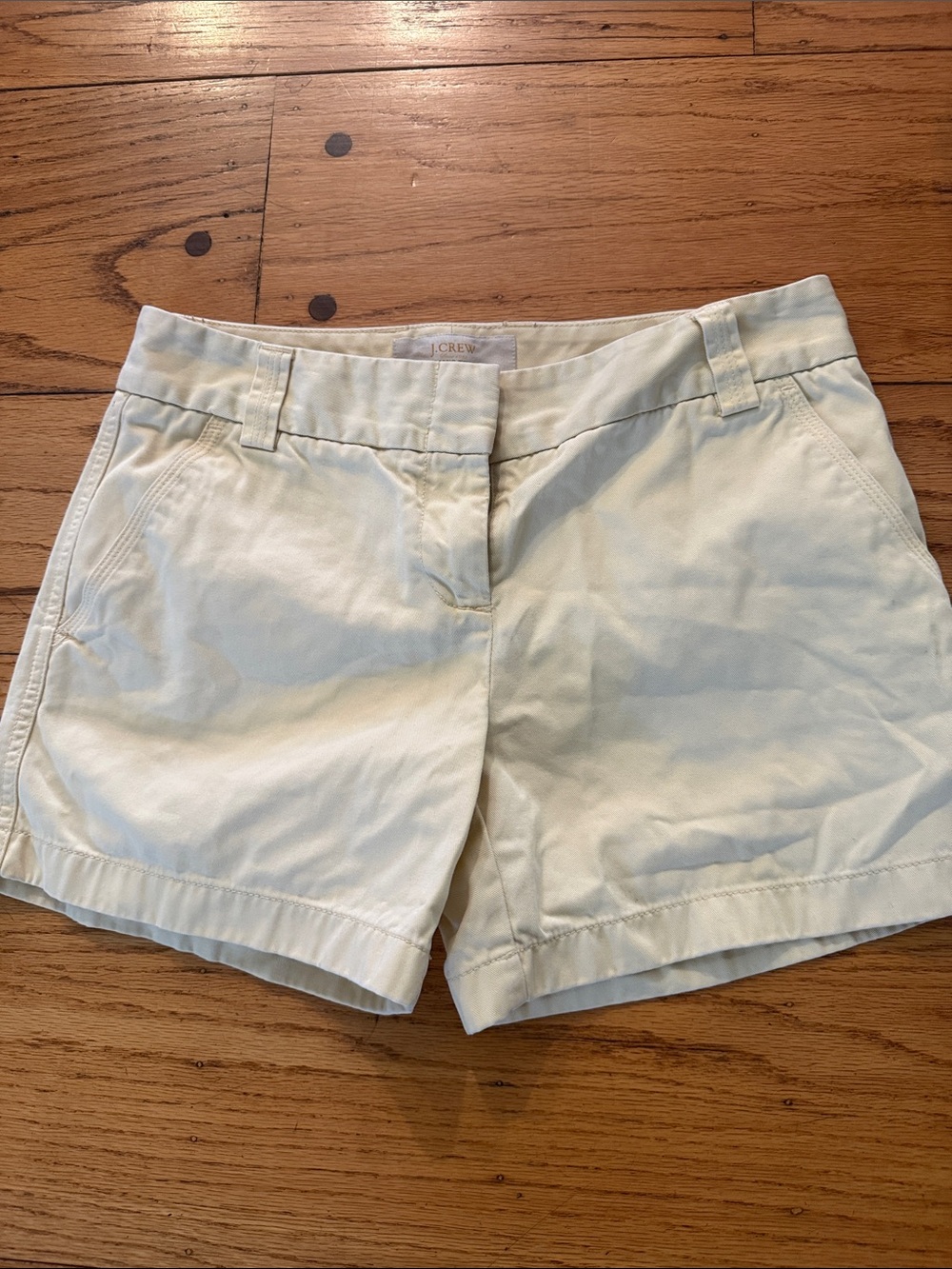 J. Crew Light yellow Chino Shorts